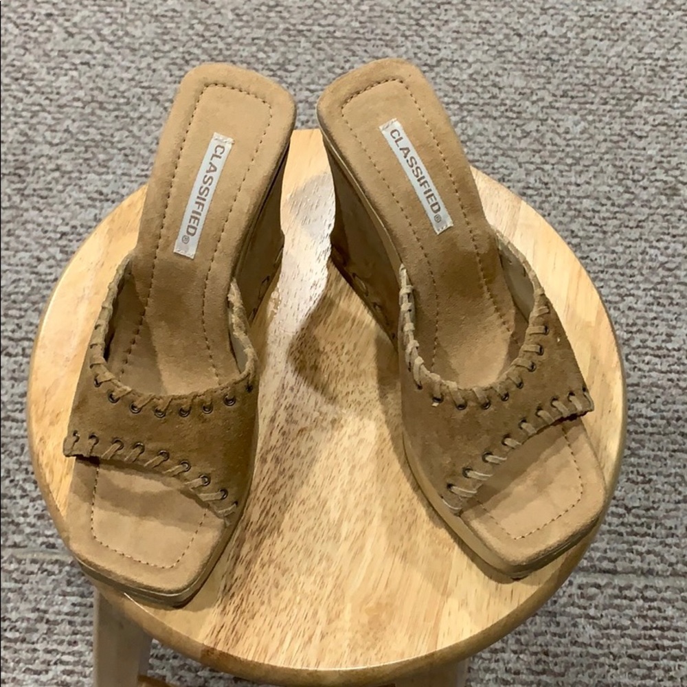 Classified wedge heel